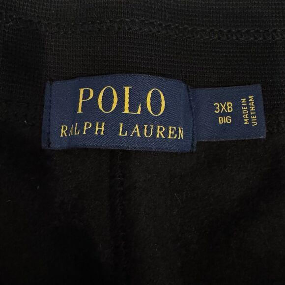 NEW Polo Ralph Lauren Mens Soft Fleece Pants Sweatpants Size 3XB Black Red Pony - Picture 8 of 10